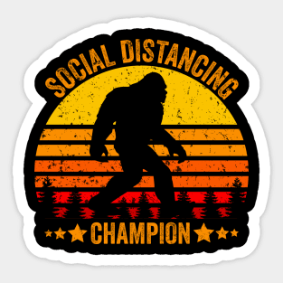 Social Distancing Champion Sticker